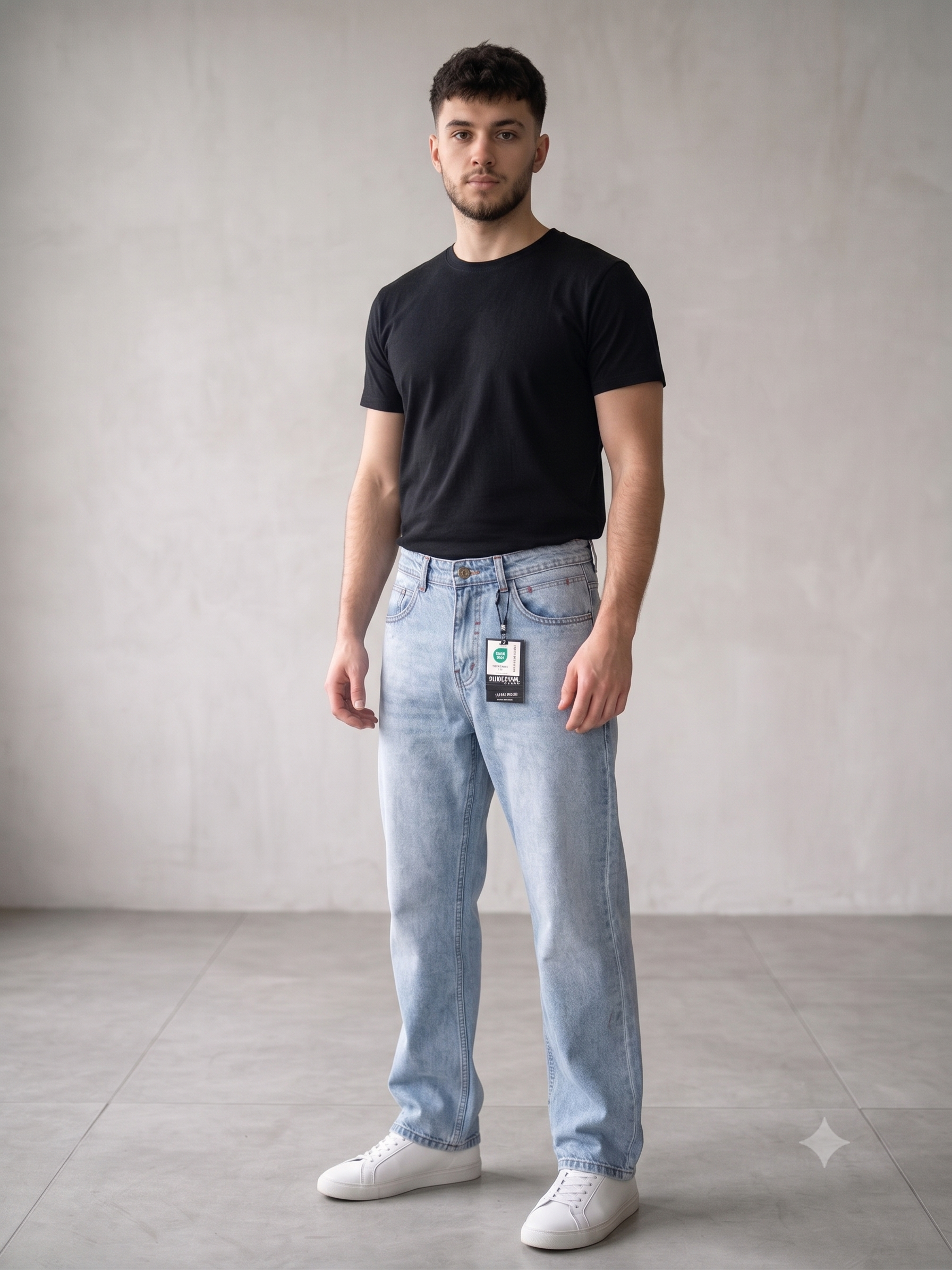 Light Blue Eco-Wash Jeans (Light Blue)