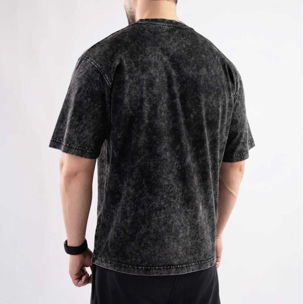 Mineral Wash Drop-Shoulder T-Shirt