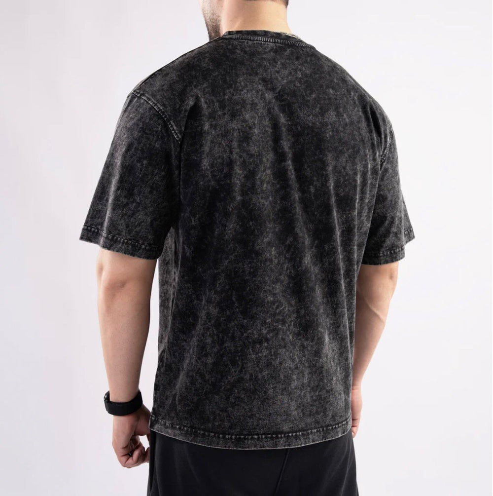 Mineral Wash Drop-Shoulder T-Shirt